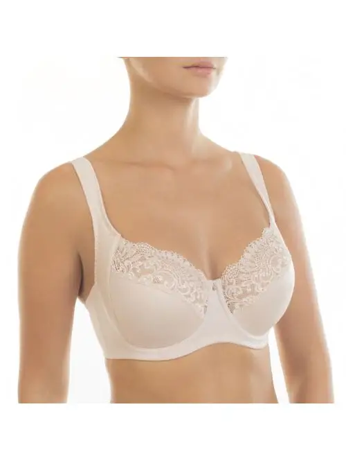 Miękki biustonosz z fiszbinami NIKOL DJUMON 13215B Viktoria Underwire beżowy, Kolor: beżowy, Rozmiar: 90F  sklep ebielizna.pl
