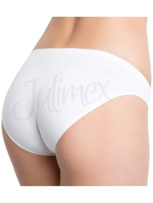 Gładkie majtki damskie typu mini JULIMEX HI-CUT PANTY biały, Kolor: biały, Rozmiar: XL  sklep ebielizna.pl