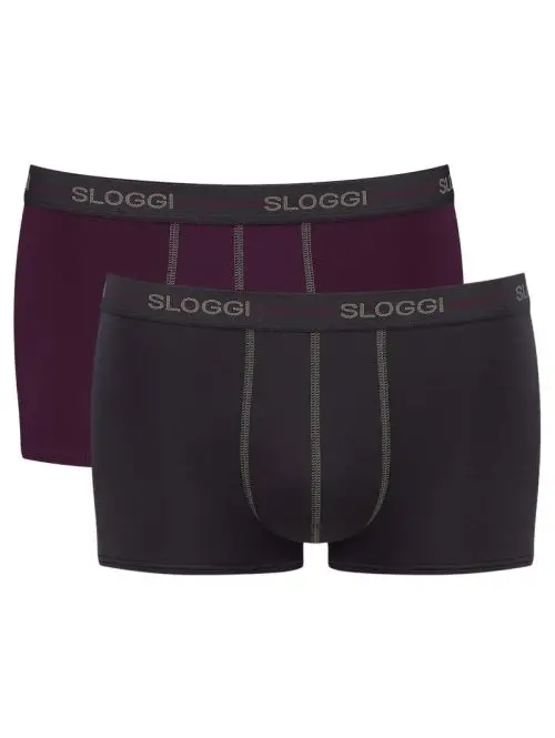 2 x Majtki męskie sloggi men Start Hipster C2P box, Kolor: czarny, Rozmiar: XXL  sklep ebielizna.pl