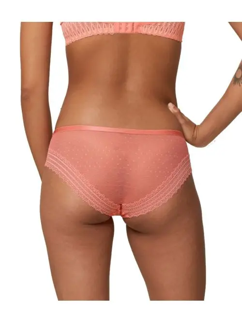 Majtki damskie Tempting Tulle_01 Hipster, Kolor: koralowy, Rozmiar: XS  sklep ebielizna.pl