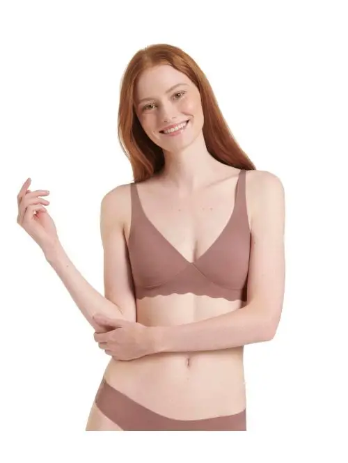 Biustonosz sloggi ZERO Microfibre 2.0 Soft Bra, Kolor: brązowy, Rozmiar: S  sklep ebielizna.pl