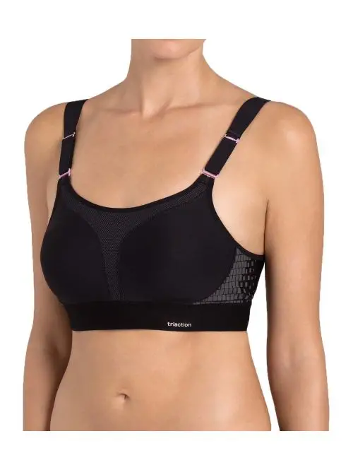Biustonosz sportowy Triumph Triaction Extreme Lite N czarny, Kolor: czarny, Rozmiar: 80F  sklep ebielizna.pl