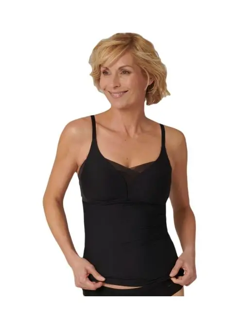 Koszulka zintegrowana z biustonoszem Triumph Shape Smart Bra-Shirt czarny, Kolor: czarny, Rozmiar: 4  sklep ebielizna.pl