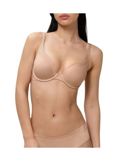 Usztywniany biustonosz na fiszbinach z efektem lift-up Triumph Body Make-Up Soft WHP jasny cielisty, Kolor: jasny cielisty, Rozmiar: 70C  sklep ebielizna.pl
