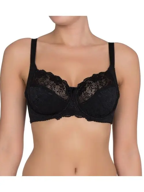 Biustonosz na fiszbinach z miękką miseczką o pełnym kroju Dorina Philippa Non Padded Bra czarny, Kolor: czarny, Rozmiar: 95E  sklep ebielizna.pl