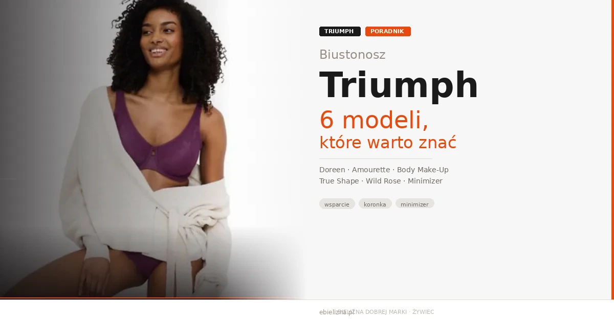 Biustonosz Triumph – 6 modeli, które warto znać