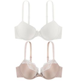 Dorina Bianca Push Up Bra 2P, Kolor: beż i ecru, Rozmiar: 70D  sklep ebielizna.pl