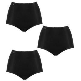 3 x Majtki damskie sloggi 24/7 Microfibre H Maxi C3P, Kolor: czarny, Rozmiar: 40  sklep ebielizna.pl