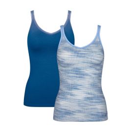 2 x Koszulka damska sloggi GO Shirt 01 C2P, Kolor: granatowy/niebieski, Rozmiar: S  sklep ebielizna.pl