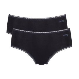 2 x Majtki damskie sloggi GO Midi C2P, Kolor: czarny, Rozmiar: XS  sklep ebielizna.pl