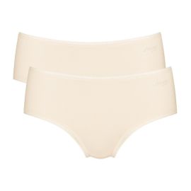 2 x Majtki damskie sloggi GO Midi C2P, Kolor: pudrowy beż, Rozmiar: XS  sklep ebielizna.pl