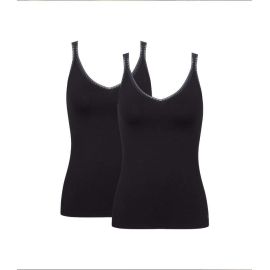 2 x Koszulka damska sloggi GO Shirt 01 C2P, Kolor: czarny, Rozmiar: S  sklep ebielizna.pl