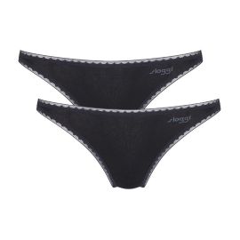 2 x Majtki damskie sloggi GO Mini C2P, Kolor: czarny, Rozmiar: XS  sklep ebielizna.pl
