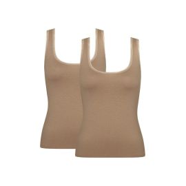 2 x Koszulka damska sloggi GO Tank Top C2P, Kolor: brązowy, Rozmiar: XS  sklep ebielizna.pl