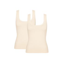 2 x Koszulka damska sloggi GO Tank Top C2P, Kolor: beżowy, Rozmiar: XS  sklep ebielizna.pl