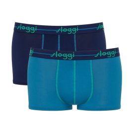 2 x Majtki męskie sloggi men Start Hipster C2P box, Kolor: niebieski, granatowy-V020, Rozmiar: M  sklep ebielizna.pl