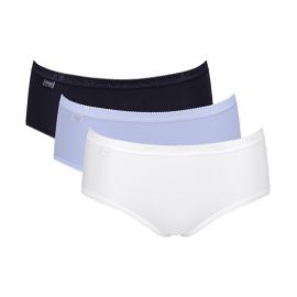 3 x Majtki damskie sloggi Basic+ Midi C3P, Kolor: wielokolorowy-V015, Rozmiar: 38  sklep ebielizna.pl