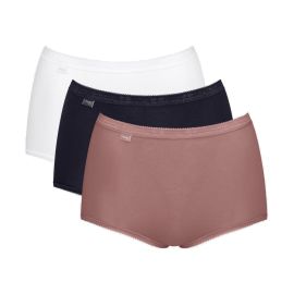 3 x Majtki damskie sloggi Basic+ Maxi C3P, Kolor: wielokolorowy-V016, Rozmiar: 38  sklep ebielizna.pl