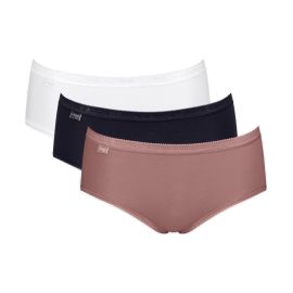 3 x Majtki damskie sloggi Basic+ Midi C3P, Kolor: wielokolorowy-V016, Rozmiar: 38  sklep ebielizna.pl