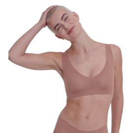 Biustonosz  gładki sloggi ZERO Feel 2.0 Bralette, Kolor: kakaowy, Rozmiar: XL  sklep ebielizna.pl