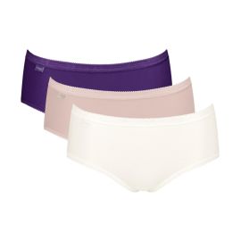 3 x Majtki damskie sloggi Basic+ Midi C3P, Kolor: wielokolorowy-V018, Rozmiar: 38  sklep ebielizna.pl