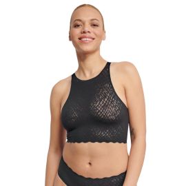 Top damski sloggi ZERO Feel Bliss Crop Top, Kolor: czarny, Rozmiar: S  sklep ebielizna.pl