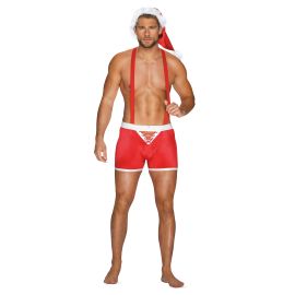 Komplet Mr Claus Czerwony, Kolor: czerwony, Rozmiar: S/M  sklep ebielizna.pl