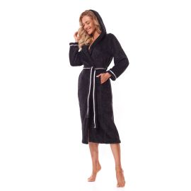 Szlafrok Soft Long 2322 Czarny, Kolor: czarny, Rozmiar: S  sklep ebielizna.pl