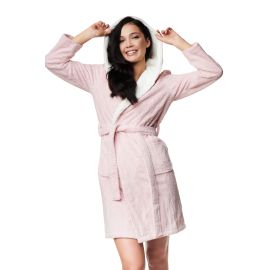 Szlafrok Wafle 38268-39X Lekki Róż, Rozmiar: L/XL  sklep ebielizna.pl