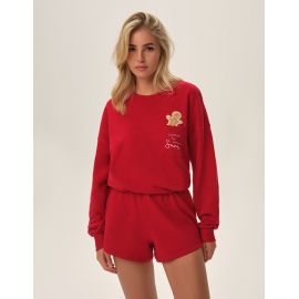 Piżama Fawn 41900-33X Czerwona, Kolor: czerwony, Rozmiar: L  sklep ebielizna.pl