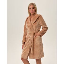 Szlafrok Fiora 41954-80X Beżowy, Kolor: beżowy, Rozmiar: L/XL  sklep ebielizna.pl