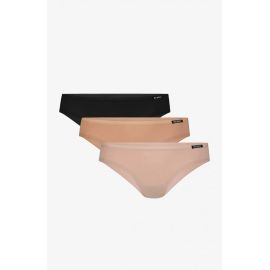 Figi 3LP-194 Czarno-Beż-Puder 3-Pack Mini back, Rozmiar: XL  sklep ebielizna.pl
