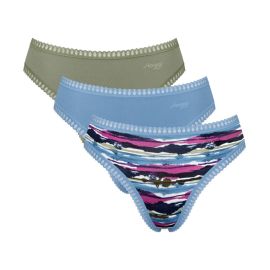 3 x Majtki damskie sloggi GO Crush High leg C3P, Kolor: wielokolorowy, Rozmiar: S  sklep ebielizna.pl