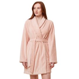 Szlafrok damski Robes Fleece Robe 3/4, Kolor: różowy, Rozmiar: 40/42  sklep ebielizna.pl