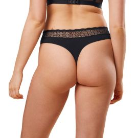 Triumph majtki damskie stringi Feel of Modal String, Kolor: czarny, Rozmiar: XS  sklep ebielizna.pl