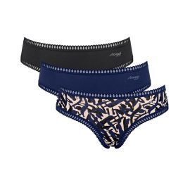 Sloggi trójpak majtki damskie hipster GO Crush Hipster C3P, Kolor: wielokolorowy-M008, Rozmiar: XS  sklep ebielizna.pl
