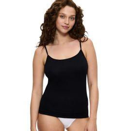 Koszulka damska Triumph Sense Of Cotton Spaghetti Top, Kolor: czarny, Rozmiar: 38  sklep ebielizna.pl