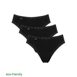 sloggi 24/7 Cotton Lace Tai C3P, Kolor: czarny, Rozmiar: 42  sklep ebielizna.pl