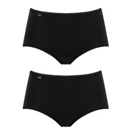 2 x Majtki damskie sloggi 24/7 Cotton H Midi C2P, Kolor: czarny, Rozmiar: 40  sklep ebielizna.pl