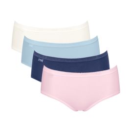 4 x Majtki damskie sloggi Basic+ Midi C4P, Kolor: wielokolorowy, Rozmiar: 40  sklep ebielizna.pl