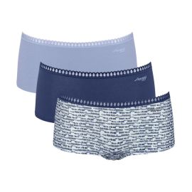 3 x Majtki damskie sloggi GO Crush Short C3P, Kolor: wielokolorowy V003, Rozmiar: S  sklep ebielizna.pl