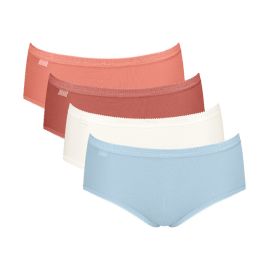 4 x Majtki damskie sloggi Basic+ Midi C4P, Kolor: wielokolorowy V022, Rozmiar: 40  sklep ebielizna.pl