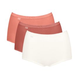 3 x Majtki damskie sloggi Basic+ Maxi C3P, Kolor: wielokolorowy-V021, Rozmiar: 40  sklep ebielizna.pl