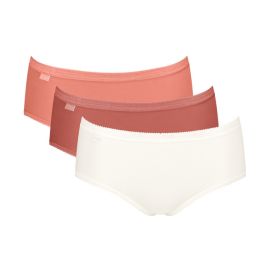 3 x Majtki damskie sloggi Basic+ Midi C3P, Kolor: wielokolorowy V021, Rozmiar: 40  sklep ebielizna.pl