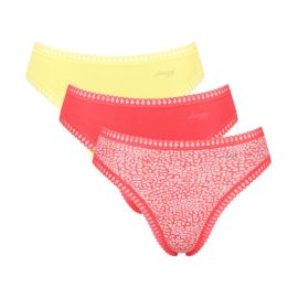 3 x Majtki damskie sloggi GO Crush High leg C3P, Kolor: wielokolorowy V015, Rozmiar: S  sklep ebielizna.pl