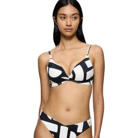 Triumph biustonosz kąpielowy usztywniany Summer Allure P 01, Kolor: biało-czarny, Rozmiar: 36B  sklep ebielizna.pl