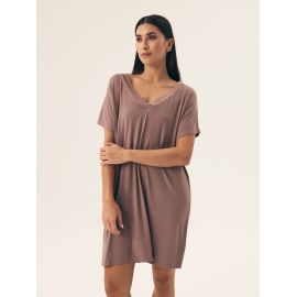 Koszula nocna Noves 42710-84X, Kolor: brązowy, Rozmiar: XL  sklep ebielizna.pl