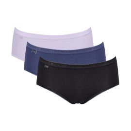 3 x Majtki damskie sloggi Basic+ Midi C3P, Kolor: wielokolorowy V019, Rozmiar: 38  sklep ebielizna.pl