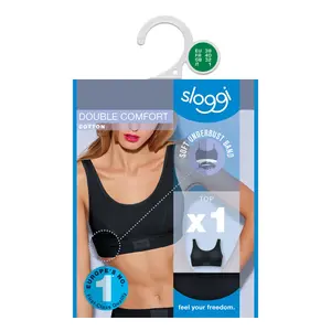 Sloggi Double Comfort H Top, Kolor: czarny, Rozmiar: 38