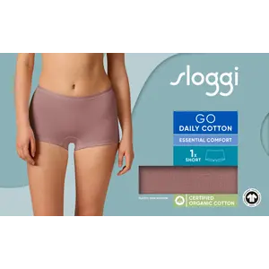 Sloggi GO Daily Cotton Short, Kolor: brązowy, Rozmiar: S